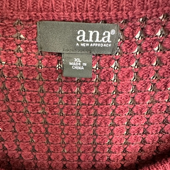 ANA Maroon and Black Sweater - Picture 2 of 3